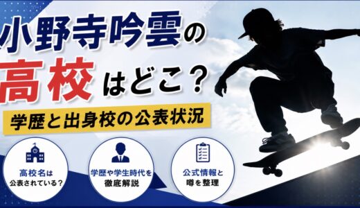 小野寺吟雲の高校はどこ？学歴と出身校の公表状況